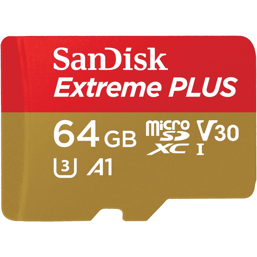 SanDisk Extreme 64GB MicroSD U3 UHS-1 Card - Plaza Cameras SanDisk Extreme 64GB MicroSD U3 UHS-1 Card - Plaza Cameras