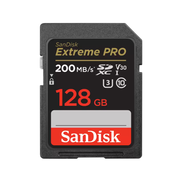 Sandisk Extreme Pro SDXC 128gb 200MBs - Plaza Cameras Sandisk Extreme Pro SDXC 128gb 170MB/s - Plaza Cameras