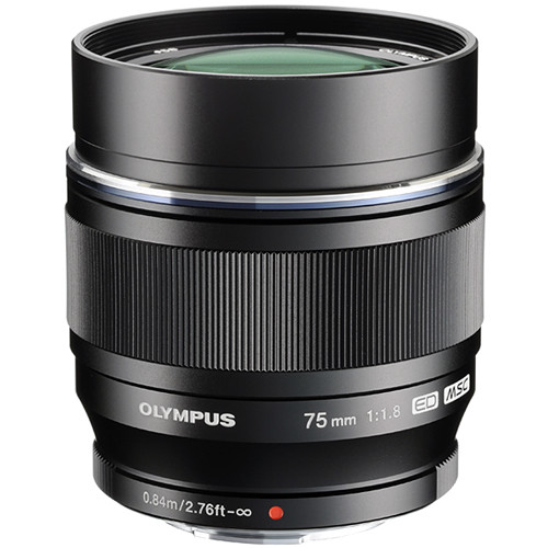 Olympus ED 75mm f/1.8 Lens - Black - Plaza Cameras Olympus ED 75mm f/1.8 Lens - Black - Plaza Cameras