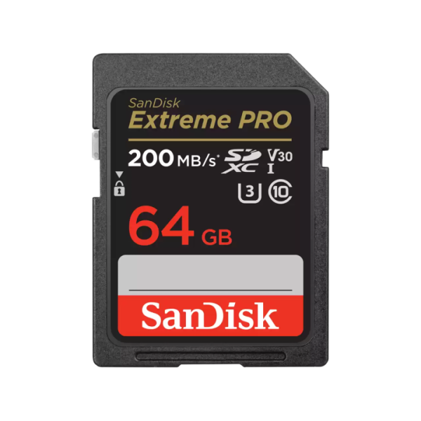 Sandisk Extreme Pro SDXC UHS-1 SD 64GB Card 200 MBs Sandisk Extreme Pro SDXC UHS-1 SD 64GB Card 200 MBs