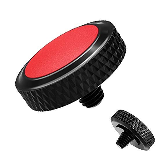 JJC Deluxe Soft Release Button - Red & Black