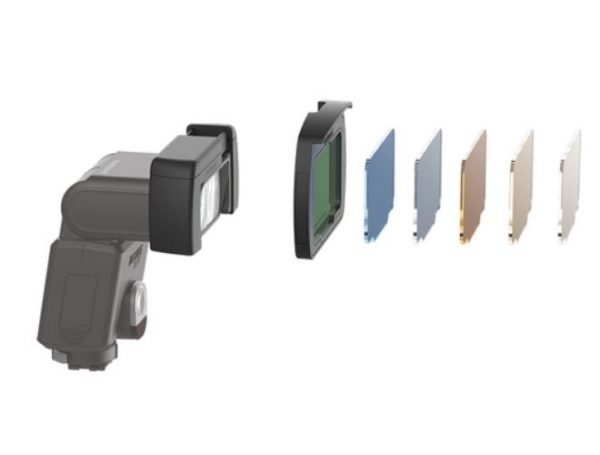 plaza cameras light effects kit gel and grid mounting Hahnel Module Light Effects Kit