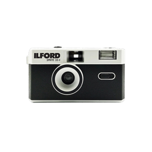 ILFORD SPRITE 35-II REUSABLE CAMERA - CLASSIC BLACK & SILVER - Plaza Cameras ILFORD SPRITE 35-II REUSABLE CAMERA - CLASSIC BLACK & SILVER - Plaza Cameras