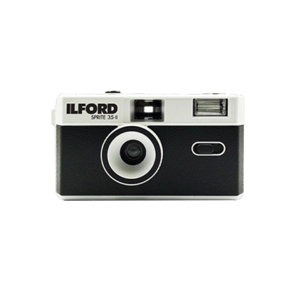 ILFORD SPRITE 35-II REUSABLE CAMERA - CLASSIC BLACK & SILVER - Plaza Cameras