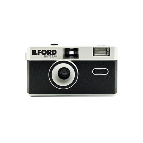 ILFORD SPRITE 35-II REUSABLE CAMERA - CLASSIC BLACK & SILVER - Plaza Cameras