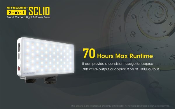 Nitecore SCL10 - Plaza Cameras Nitecore SCL10 2-in-1 - Light and Power Bank