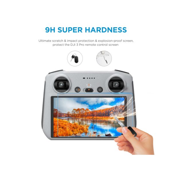 Cynova Glass Protector for DJI Mini 3 Pro Remote Control - Plaza Cameras 2 Cynova Glass Protector for DJI Mini 3 Pro Remote Control - Plaza Cameras 1