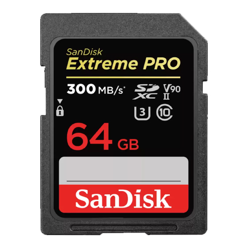 SANDISK EXTREMEPRO SDXC UHS-II MEMORY CARD 64GB - 300MBS R V90 - Plaza Cameras SANDISK EXTREMEPRO SDXC UHS-II MEMORY CARD 64GB - 300MBS R V90 - Plaza Cameras