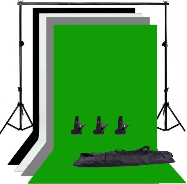 Abeststudio Photo Studio Adjustable Backdrop Support Stand Kit 1.6 x 3m - Plaza Cameras 1 Abeststudio Photo Studio Adjustable Backdrop Support Stand Kit 1.6 x 3m - Plaza Cameras