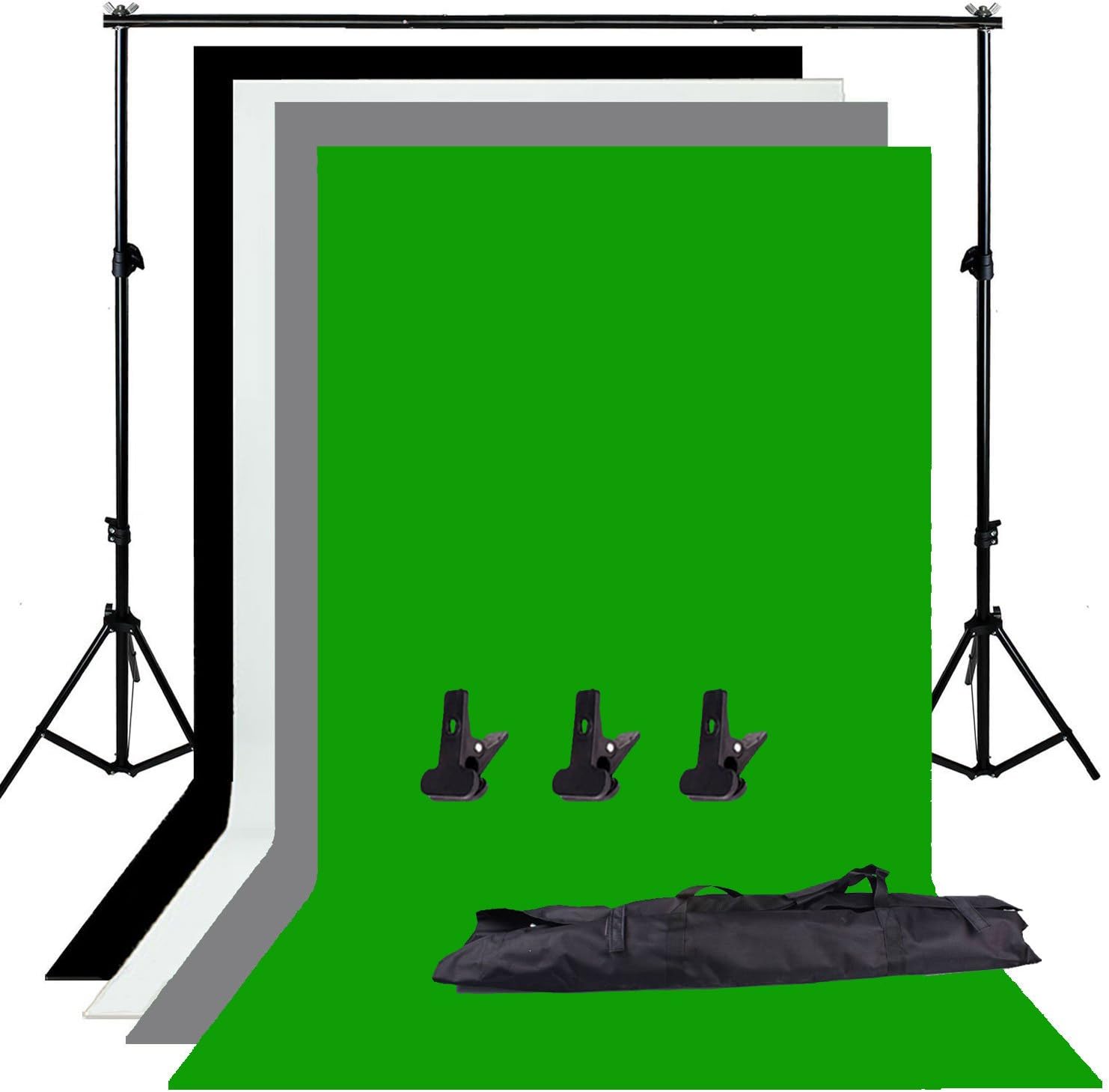 Abeststudio Photo Studio Adjustable Backdrop Support Stand Kit 1.6 x 3m - Plaza Cameras 1 Abeststudio Photo Studio Adjustable Backdrop Support Stand Kit 1.6 x 3m - Plaza Cameras