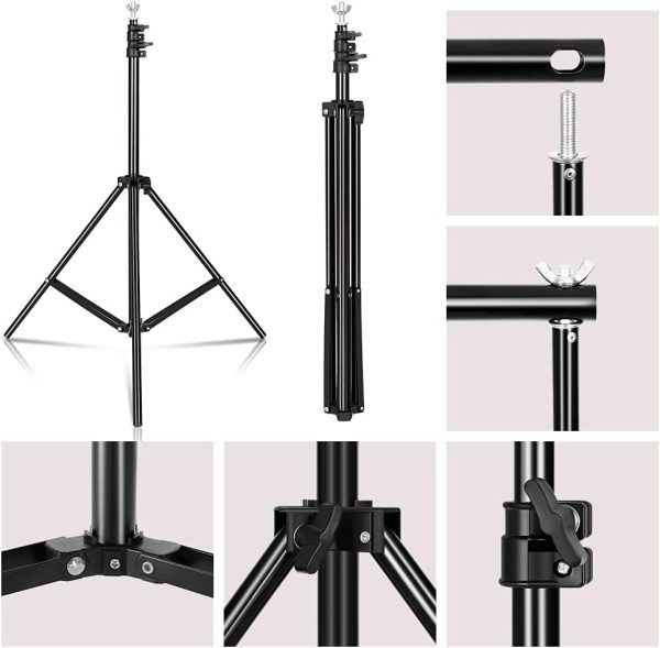 Abeststudio Photo Studio Adjustable Backdrop Support Stand Kit 1.6 x 3m - Plaza Cameras 6 Abeststudio Photo Studio Adjustable Backdrop Support Stand Kit 1.6 x 3m - Plaza Cameras