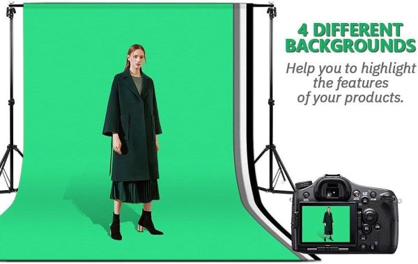 Abeststudio Photo Studio Adjustable Backdrop Support Stand Kit 1.6 x 3m - Plaza Cameras 8 Abeststudio Photo Studio Adjustable Backdrop Support Stand Kit 1.6 x 3m - Plaza Cameras