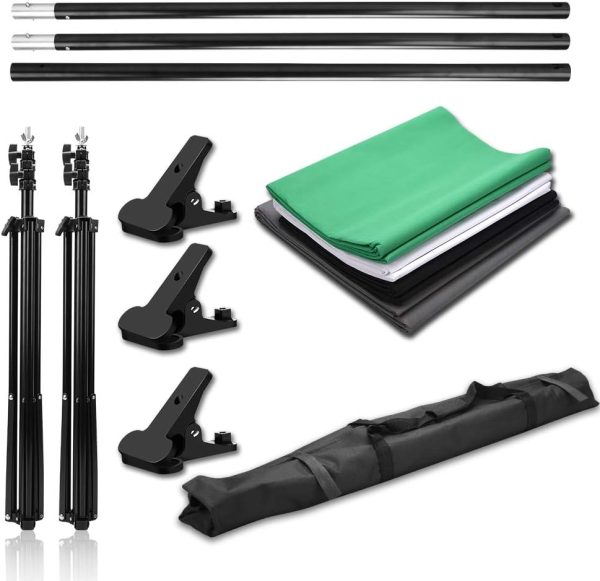 Abeststudio Photo Studio Adjustable Backdrop Support Stand Kit 1.6 x 3m - Plaza Cameras 9 Abeststudio Photo Studio Adjustable Backdrop Support Stand Kit 1.6 x 3m - Plaza Cameras