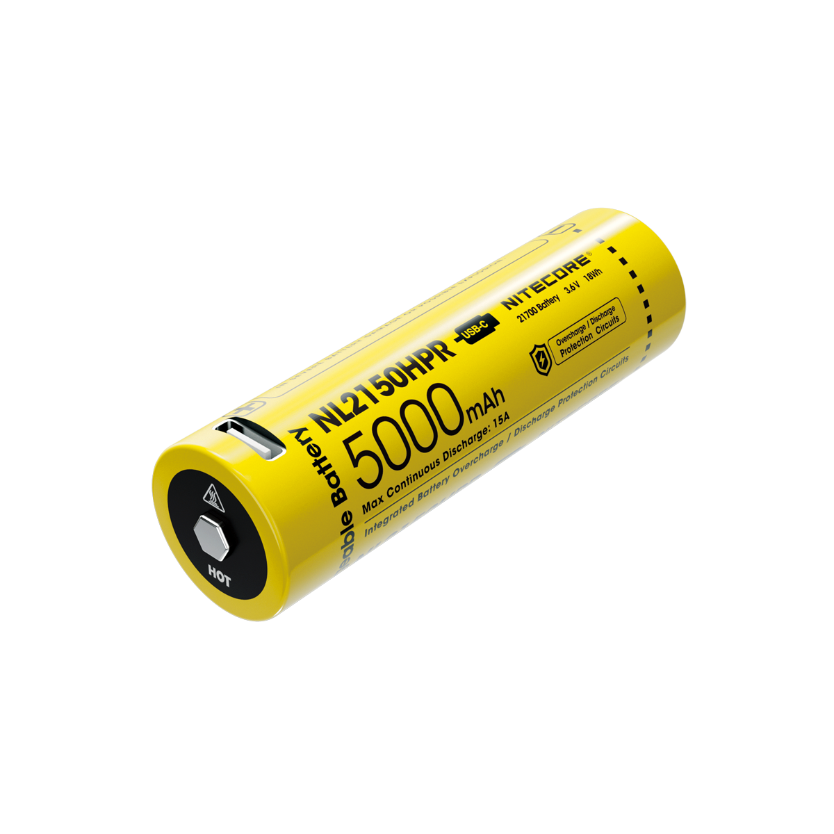NITECORE NL2150HPR 5000MAH 21700 BATTERY NITECORE NL2150HPR 5000MAH 21700 BATTERY - Plaza Cameras
