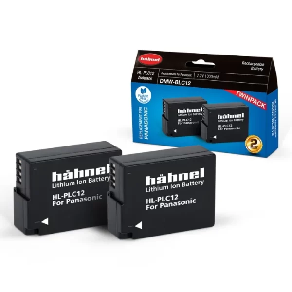 Hahnel DMW-BLC12 Rechargeable Battery for Panasonic (Twin Pack) - Plaza Cameras 1 Hahnel DMW-BLC12 Rechargeable Battery for Panasonic (Twin Pack) - Plaza Cameras