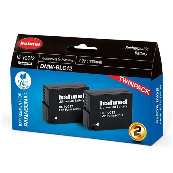 Hahnel DMW-BLC12 Rechargeable Battery for Panasonic (Twin Pack) - Plaza Cameras 2 Hahnel DMW-BLC12 Rechargeable Battery for Panasonic (Twin Pack) - Plaza Cameras