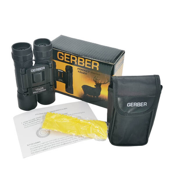 GERBER Pocket 10x25 Binocular - Plaza Cameras GERBER Pocket 10x25 Binocular - Plaza Cameras
