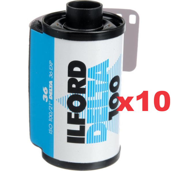 Ilford Delta 100 35mm Film 10 buy - Plaza Cameras Ilford Delta 100 Black & White ( 36 Exp ) 10 Buy