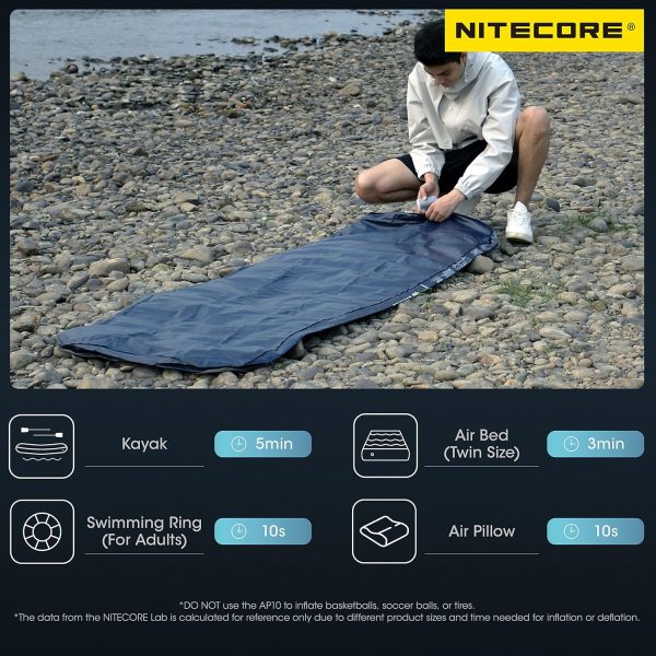 NITECORE AP10 AIR PUMP & TORCH ULTRA COMPACT - Plaza Cameras 3 NITECORE AP10 AIR PUMP & TORCH ULTRA COMPACT - Plaza Cameras