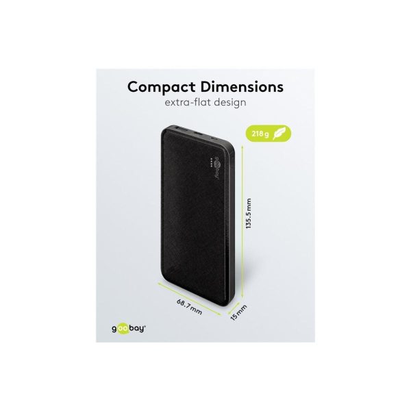Goobay Power Bank Slimline 10,000 mAh - Plaza Cameras 4 Goobay Power Bank Slimline 10,000 mAh - Plaza Cameras