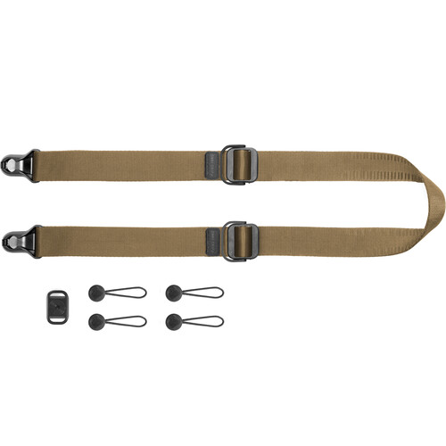 Peak Design SlideLite Camera Strap (Coyote) - Plaza Cameras - 1 Peak Design SlideLite Camera Strap (Coyote) - Plaza Cameras -