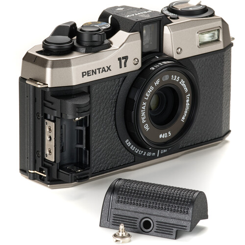 Pentax 17 HF 35mm Half Frame Silver & Black Compact Film Camera - Plaza Cameras 21 Pentax 17 HF 35mm Half Frame Silver & Black Compact Film Camera - Plaza Cameras