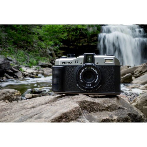 Pentax 17 HF 35mm Half Frame Silver & Black Compact Film Camera - Plaza Cameras 27 Pentax 17 HF 35mm Half Frame Silver & Black Compact Film Camera - Plaza Cameras