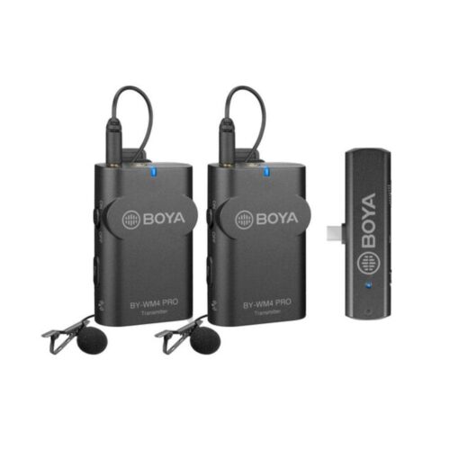 Boya 2.4GHz Pro wireless Microphone System 2T1R - Plaza Cameras Boya 2.4GHz Pro wireless Microphone System 2T1R - Plaza Cameras.jpg