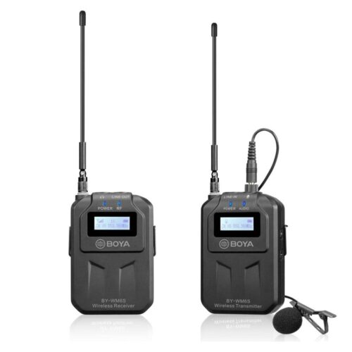 Boya UHF Wireless Microphone System - Plaza Cameras Boya UHF Wireless Microphone System - Plaza Cameras