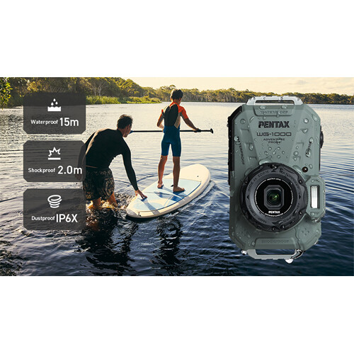 Pentax WG-1000 Waterproof Compact Camera - Gray - Plaza Cameras 17 Pentax WG-1000 Waterproof Compact Camera - Gray - Plaza Cameras