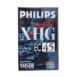 Philips Megalife XHG EC45 VHS Cassette - Plaza Cameras Philips Megalife XHG EC45 VHS Cassette - Plaza Cameras