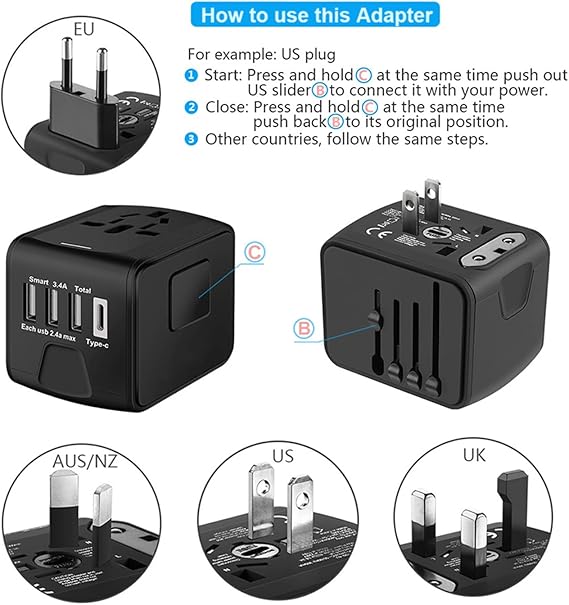 Saunorch Travel Adapter 2 - Plaza Cameras Saunorch Travel Adapter - Plaza Cameras
