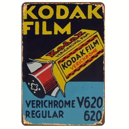 Kodak Film Verichrome Tin Sign - Plaza Cameras Kodak Film Verichrome Tin Sign - Plaza Cameras