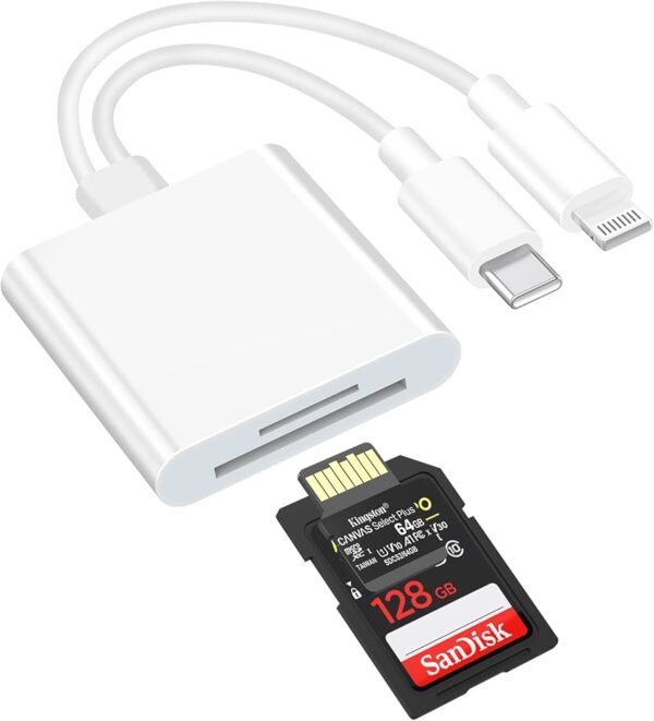 USBC Lightning SD MicroSD Card Reader - Plaza Cameras USBC Lightning SD MicroSD Card Reader - Plaza Cameras