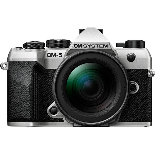 OM SYSTEM OM-5 Mark II Mirrorless Camera with 12-45mm f4 Lens (Silver) - Plaza Cameras OM SYSTEM OM-5 Mark II Mirrorless Camera with 12-45mm f4 Lens (Silver) - Plaza Cameras