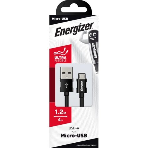 Energizer 1.2m USBC to MicroUSB Cable - Plaza Cameras Energizer 1.2m USBC to MicroUSB Cable - Plaza Cameras