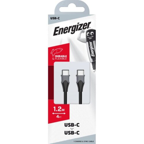 Energizer 1.2m USBC to USBC Cable - Plaza Cameras Energizer 1.2m USBC to USBC Cable - Plaza Cameras